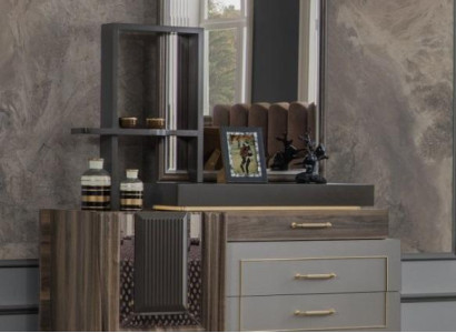 Dressing table Console table Luxury Furniture Brown Design Wood Consoles new